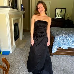 David’s Bridal black gown. Size 2. In mint condition